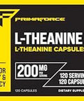 Primaforce Ltheanine Capsules (120 Capsules 200Mg Ltheanine Per Serving) Theanine Amino Acid Supplement