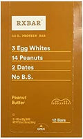 RxBar Peanut Butter Protein Bar, 0.125 Ounce (Pack of 12)