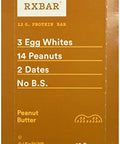 RxBar Peanut Butter Protein Bar, 0.125 Ounce (Pack of 12)