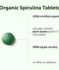 Micro Ingredients Organic Spirulina Supplement 720 Tablets (4 Month Supply) No Filler & Non-Gmo Rich In Vegan Protein Vitamins & Prebiotics Premium Spirulina Pills
