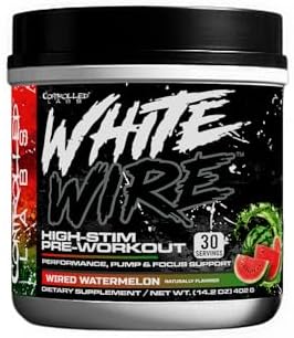 Controlled Labs White Wire Highstim Preworkout Powder With Creatine Lcitrulline And Caffeine 30 Servings Performance Pump & Focus Support Watermelon