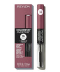 Revlon Liquid Lipstick With Clear Lip Gloss Colorstay Overtime Lipcolor Dual Ended With Vitamin E 370 Everlasting Rum 0.07 Fl Oz