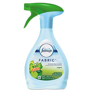 Febreze Fabric Refresher/Odor Eliminator Gain Original 27 Oz Spray Bottle 4/Carton