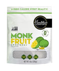 Healthier Comforts Monk Fruit with Granulated Allulose (No Erythritol) | All Natural Sugar Substitute | Zero Calorie 1:1 White Sugar Replacement | No Aftertaste, Keto, Non-GMO, Gluten Free, Vegan, Zero Net Carbs | 10oz