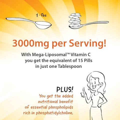 Aurora Nutrascience Mega Liposomal Glutathione 750 mg and Vitamin C 3000 mg Immune Support and Antioxidant Bundle