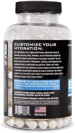 Ryno Power Electrolytes Supplement Capsules (50 Servings)