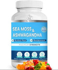 Bio Vitalica Sea Moss Ashwagandha Gummies Organic Irish Seamoss & Ashwagandha Root Supplements For Supporting Energy For Men & Women 60 Vegan Gummies