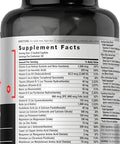 Horbaach Mens Multivitamins 50 Plus 60 Caplets with Calcium Magnesium Vitamin A B C D and E 50+ Advanced Formula NonGMO and Gluten Free Supplement
