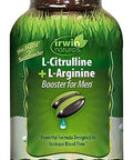 Irwin Naturals Lcitrulline + Larginine 60 Liquid Softgels Booster For Men With Beet Root Supports Blood Flow