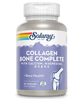 Solaray Collagen Bone Complete - Marine Collagen Capsules With Calcium Magnesium & Vitamin D3 For Women & Men Bone Strength & Health Support 90 Capsules