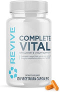 Revive Md Supplements & Support Complete Vital (120 Vegetarian Capsules) - Nac & Coq10 Supplement Supports Health & Antioxidant Activity