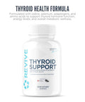 Revive Md Thyroid Support Supplement For Men & Women - Comprehensive Blend Of Nutritents Supports Healthy Thyroid Function With Essential Vitamin Minerals & Herbs (90 Capsules 30 Servings)