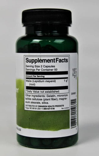 Swanson Maca 500 Milligrams 100 Capsules
