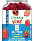 Lifeable Sugar Vitamin B Complex For Kids Bcomplex With Vitamin C Great Tasting Vit B Complex Vitamins Energy And Nerve Support Kids B Vitamins Complex For Boys And Girls 90 Gummies