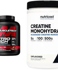 Muscletech Whey Protein Powder (4 Pound) And Nutricost Creatine Monohydrate Micronized Powder 500G Bundle
