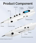 Leawell Electronic Acupuncture Pen Meridian Acupoints Finder Electric Acupressure Point Massage Pulse Therapy Tool For Pain Relief Rechargeable