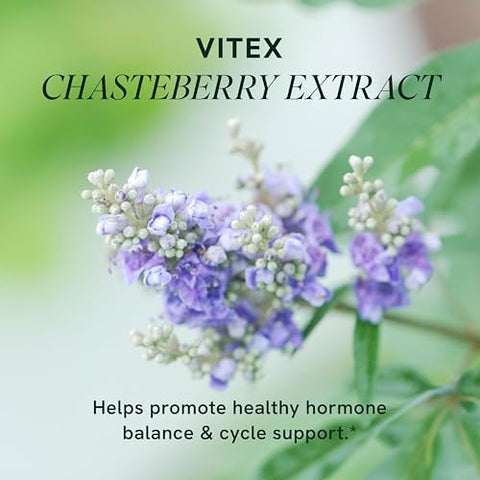 Smnutrition Vitex Chasteberry Supplement 600Mg Agnus Castus For Women'S Hormone Balance Menopause Menstrual Regularity & Hormonal Acne Gluten Vegetarian 90 Capsules 3Month Supply