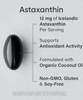Sports Research Triple Strength Astaxanthin 12Mg W/Organic Coconut Oil - Antioxidant Supplement For Skin & Eye Health Support - Soy Free Non-Gmo Gluten Free 60 Softgels