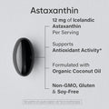 Sports Research Triple Strength Astaxanthin 12Mg W/Organic Coconut Oil - Antioxidant Supplement For Skin & Eye Health Support - Soy Free Non-Gmo Gluten Free 60 Softgels