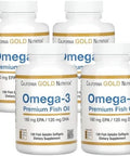 California Gold Nutrition Omega3 Premium Fish Oil Concentrated Formula With Epa & Dha Support For Optimal Lipid Profile & Immune System Gluten Nongmo 100 Fish Gelatin Softgels 4 Pack