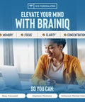 Relaxium Brainiq Nootropic Brain Supplements Memory Supplement For Brain Health Cognitive Supplement & Memory Pill With Lion'S Mane Lthreonine & Coffee Extract 60 Count (Pack Of 1)