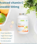 Igennus Vitamin C Chewable 250500mg Gentle and Buffered for Kids and Adults Optimized Absorption with Sodium Ascorbate and Ascorbic Acid Sugar Free Natural Orange and Lemon Flavors 120 240 Servings