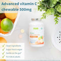 Igennus Vitamin C Chewable 250500mg Gentle and Buffered for Kids and Adults Optimized Absorption with Sodium Ascorbate and Ascorbic Acid Sugar Free Natural Orange and Lemon Flavors 120 240 Servings
