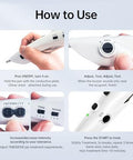 Leawell Electronic Acupuncture Pen Meridian Acupoints Finder Electric Acupressure Point Massage Pulse Therapy Tool For Pain Relief Rechargeable
