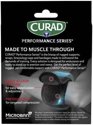 Curad Performance Series Ironman Elbow Support Dual Wrap-Around Strap Universal 1 Each