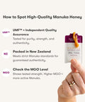 New Zealand Honey Co. Manuka Honey Packets UMF 24+ - 10Pack
