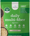 Nbpure Daily Fiber Powder Blend For Digestive Health Cholesterol Support Healthy Weight Management With Prebiotic Insoluble Soluble Fiber + 4 Probiotic Strains Savory Mocha Gusset 45 Servings