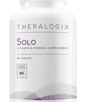 Theralogix Solo Multivitamin & Multimineral Supplement Without Iron 90Day Supply Iron Multivitamin Support For Women & Men Vitamin D3 Vitamin C & B Vitamins Nsf 90 Tablets