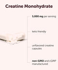 Micro Ingredients Creatine Monohydrate 5000Mg 500 Capsules Pure Creatine Pills Micronized Unflavored Powder Source Easy Absorption Keto Non-Gmo