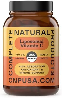 Complete Natural Products Vitamin C Capsules - Pure Vitamin C Liposomal Capsules, Immune Support, Enhanced Absorption, Antioxidant Defense