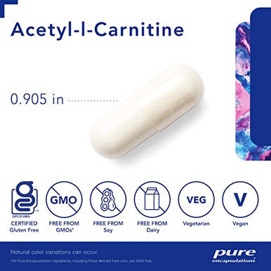 Pure Encapsulations AcetylLCarnitine 500 mg 60 vcaps