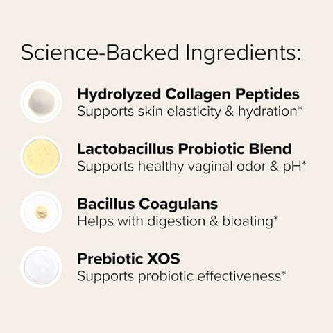O Positiv Uro Women S Probiotic Collagen Peptides Powder Vaginal Skin & Gut Health In One Daily Scoop With Hydrolyzed Collagen Peptides Probiotic Blend And Xos Prebiotics 20 Servings