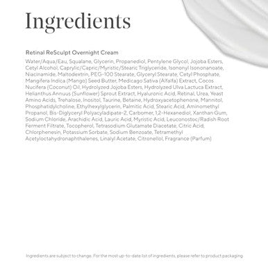 Murad Retinal Resculpt Overnight Cream Anti-Aging Face & Neck Cream With Encapsulated Retinal & Nad Firms Lifts & Hydrates Skin 1.7 Fl Oz