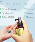 Pura D'Or 3.38 Oz Gro-Max Advanced Peptide Hair Serum ( Formula) Plant Stem Cell Catalase Copper Tri-Peptide C60 Biotin Melatonin Trichogen Caffeine Rosemary - Stronger Thicker Hair