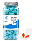 Lysian Ultra Soft Foam Ear Plugs 60 Pair Lake Blue And 100 Pair Foam Slim Ear Plugs For Sleeping Shooting Working Reading