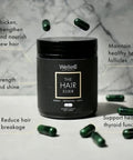 Welleco The Skin Elixir + The Hair Elixir Vegan Beauty Supplements Bundle Promotes Hair Growth & Reduces Breakage Supports Healthy Skin & Collagen Formation 60 Capsules Each