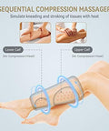 Fit King Air Compression Leg Massager With Heat - Great For Wife Mom Dad