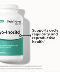 Fairhaven Health Myoinositol Supplement For Women And Men Vitamin B8 2000Mg Vegan Inositol Powder Capsules Gluten Dairy And Soy 240 Myo Inositol Capsules