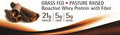 Daily Protein Plus Chocolate Grass Fed Pasture Raised Bioactive Whey Protein Isolate with Guar Fiber and Organic Cocoa No Sweeteners Soy Gluten 2 lb.