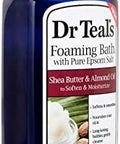 Dr. Teals Foaming Bath Variety Set (2 Pack 34Oz Ea) Shea Butter & Almond Oil Melatonin Sleep Bath Essential Oils Blended With Pure Epsom Salt Eases Achy Muscles & Relieves Stress