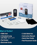 Omron Max Power Relief Tens Unit Muscle Stimulator For Drug-Free Pain Relief - Portable Electric Massager For Muscles And Joints - Includes 2 Reusable Tens Unit Pads