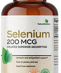 Futurebiotics Selenium 200 Mcg Selenium Amino Acid Complex Essential Trace Mineral With Superior Absorption Non Gmo 250 Capsules