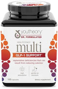 Youtheory High Potency Multi Glp-1 Support High Absorption Multivitamins For Immune Support and Bone Health Gentle On Stomach Vitamin D, C, Iron and More 150 Vegetarian Capsules
