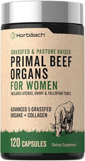 Horbaach Beef Organ Supplement For Women 120 Capsules
