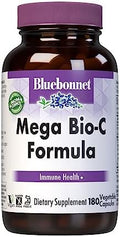 Bluebonnet Nutrition Mega Bioc Formula Vegetable Capsules High Potency Buffered Vitamin C For Immune Health Soy Gluten Nongmo Kosher Dairy Vegan 180 Count
