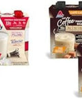 Atkins Vanilla Cream 23G & Caramel Iced Coffee 15G Protein Meal Size Shakes Low Glycemic Keto Friendly